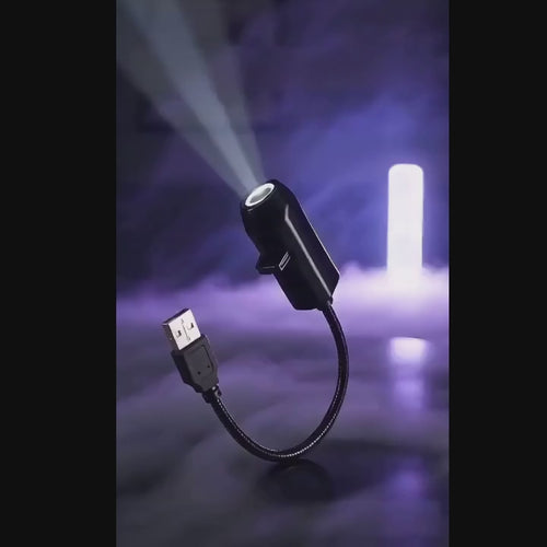Video del proyector Halloween LED en funcionamiento: cambio de discos y proyeccion en pared y techo